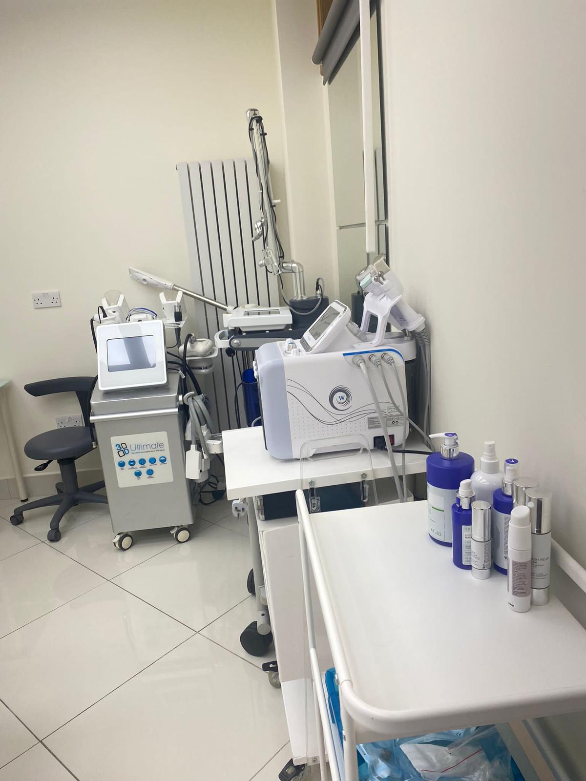 Sterile equipment and devices in the urology procedure room at SW11 Medical Clinic